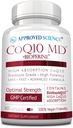 Heakskiidetud Science® CoQ10 MD - ekstra tugevus 300mg puhas CoQ10 koos BioPerine®-ga kiiremaks imendumiseks - optimaalne tugi - 60 vegankapslit