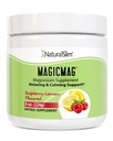 NaturalSlim Magicmag Puhas magneesiumtsitraadi pulber Stress, kõhukinnisus, lihased, südame tervis ja unetoetus | Vaarika sidrun Magneesiumilisa - 8oz Joogisegu (Solo)