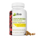 Jiva botaanika Kontsentreeritud Jõhvikalisand - 650 mg Jõhvikapulbri ekstrakti tabletid naistele - kõrge potentsiaal normaalse kuseteede tervise jaoks - 60 kapslit (pakk 1)