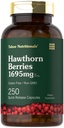 Tahoe Nutritionals Hawthorn Berry kapslid | 1695mg per Serving | 250 Count | Extract Supplement for Women and Men | Non-GMO, Gluteenivaba ekstrakt