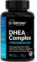 DHEA Micronized 200mg kompleks Pregnenolone 100mg täiendus meestele ja naistele, kellel on ashwagandha, DIM, magneesium, boor, kaltsium, tsink, vitamiin D3, C ja B6 hormooni tugi - valmistatud USA-s 90 kapslit