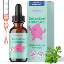 JoySpring DetoxZee Cilantro tilgad lastele - Natural Detox Support koos Zeolite & Cilantro Extract - õrn kogu keha puhastus lastele ja väikelastele - Kid-Friendly Vedel Detox, 30 Servings
