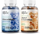Wild & Organic L-Glutatioon Gummies & L-karnitiin Gummies 60 Count