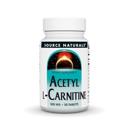 Allikas Looduslik atsetüül L-karnitiin, 500mg, 30 tabletti