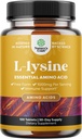 Natures Craft L-Lysine vaba vormi kapslid - kõrge tugevusega L-Lysine lisa silma tervise huulehoolduse kollageeni süntees ja immuunsuse tugi - Essential Amino Acid - 1000mg per Serving - 100 loend