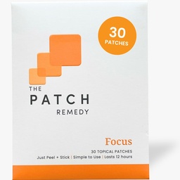The Patch Remedy Focus Patch | Ginkgo Biloba, atsetüül-L-karnitiin, Bacopa, magneesium L-treonaat, roheline tee | 30 Patches