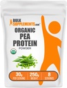 BulkSupplements.com Orgaaniline hernevalgu pulber - taimepõhine & veganvalgu pulber - maitsestamata & gluteenivaba, 30 g serveerimise kohta, 250 g (8,8 oz) (pakk 1)