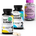 ColonBroom Day & Night Burner toidulisandeid, Kaalulangus pillid (60 Servings) + Suhkru iha supressant - kroomi Pikolinaat 200mcg (60 Servings), 3 Kaubad
