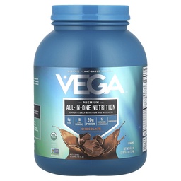 Vega All in One Nutrition Organic - 20g taimepõhine herneproteiin, šokolaad, 42 serveerimist, vitamiinid A & C, probiootikumid, rohelised, vegan, Keto, Gluteenivaba, 61,8oz (pakendamine võib varieeruda)
