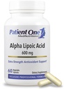 Patsient Üks alfa- lipohape ( ALA) 600 mg | Antioksüdandi täiendus närvide ja maksa tervise toetamiseks * | 60 kapslit