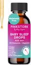 Roosa Stork Baby Sleep Drops, loomulikult toetada une ilma melatoniini imikutele, väikelastele ja lastele, Aid magada kummeli ja magneesiumiga, Baby Essentials magamaminekuks, 1 oz, 30 Servings