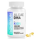 Algallikaga Omega-3 & DHA pehmed püksid lastele, aju, silmade ja südame tervisele, kognitiivsetele ja immuunfunktsioonidele, õppimisele, sotsiaalsele arengule - mitte-GMO - 200 mg - 45 päeva pakkumine - 90 ct