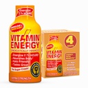 Vitamiinenergia Immuunsus + ekstra tugevuse energia Shot - oranž Burst - 100% DV B-vitamiinid ja 260mg kofeiin - nullkalorid, suhkruvaba, vegan, - immuunsus ja energia tugi - 1,93 fl oz, 4-Pack