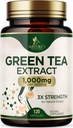Rohelise tee ekstrakti kapslid 1000 mg - standardiseeritud 45% EGCG & 98% polüfenoolid - 3X Tugevus Roheline tee pillid loodusliku energia - toetab südame tervist, taimsete täiendada, vegan, non-GMO - 120 kapslit