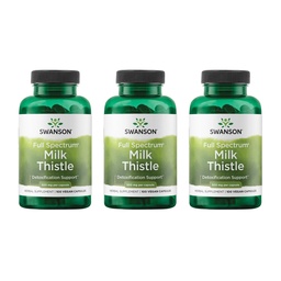 Swansoni piimaohakas - taimse maksa tugisammas - looduslik valem, mis aitab säilitada üldist tervist ja heaolu - (100 kapslit, 500 mg iga) 3 pakendit