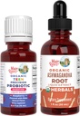 MaryRuth Organics Precision Probiootilised tilgad teismelistele (Raspberry) & Ashwagandha tilgad | USDA orgaanilised | Vitamiinid soolestiku tervisele, lõõgastumisele ja üldisele heaolule | Vegan, mitte-GMO, gluteenivaba