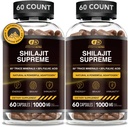 Efektiivne NUTRA Pure Shilajit kapslid meestele ja naistele - Pure Himalayan Shilajit meestele ja naistele - kõrge jälgi mineraalid ja fulvic happe - 10000mg Authentic Shilajit ekstrakti serveerimisel (120 Count)