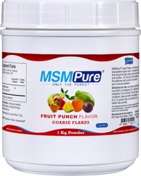 KALA TERVISHOIUS MSMPure Fruit Punch Maitsestatud jämedad MSM pulbrihelbed - US-Made MSM liigeste tervise, naha välimuse ja juuste ja küünte toetamiseks - 2,2 naela, orgaaniline väävel