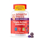 SmartyPants Kids Immunity Elderberry Gummies: Kids Immune Support Supplement, C-vitamiin, D-vitamiin, vitamiinid B6 & B12 ja tsink, Gluteenivaba, Elderberry Maitse, 60 Count (30 päeva pakkumine)