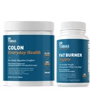 Dr Tobias Colon Everyday Health and Fat Burner Nightly, Daily Digestive & Night Time Metabolic Support, Curb Cravings, Boost Energy & Soolestiku Tervis, Non-GMO