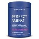 BodyHealth PerfectAmino Powder - BCAA ja EAA Pulber enne ja pärast treeningut - Aminohappe energiajook meestele ja naistele, et toetada Lean lihaseid ja taastumist - segatud marja - 60 serveerimist