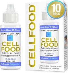 Rakutoit Hapniku Boost - 1 fl oz, 10 Pack - vedel hapnikulisandi Lümfaatiline äravool, kõrguse haigus, Jet Lag, väsimus, peavalud ja energia - Gluteenivaba, Cert. Kosher