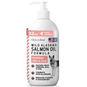 Looduslik Alaska lõhe kalaõli koertele - 32 oz. kalaõli valem - pump Cap pudel - sisaldab Omega-3 ja 6, D-vitamiini, EPA ja DHA tervisliku naha ja kate jaoks