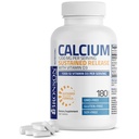 Bronsoni kaltsium 1200 MG ühe serveerimise kohta Püsiv vabanemine D3-vitamiiniga 1000 RÜ D3-vitamiiniga ühe mitte-GMO, 180 tabletti