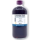 Tõeline kolloidne kuld (100 ppm) - 99,99+% puhtus - 500 ml (16,9 Fl Oz) läbipaistvas klaaspudelis