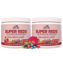 RIIK FARMS Super Reds, Energizing Polyphenol Superfood, Üle 40 Super Puuviljad ja Marjad, Võimas Antioksüdandid ja Polüfenoolid, Toetab Energiat, Toetab Ringlust, 40 Servings, Segatud Marja