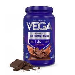 Vega valk valmistatud lihtne - 15 g taimepõhine herneproteiin, šokolaad, 39 serveerimist, steviavaba, kunstlikke magusaineid või kummisid ei ole, GMO, Gluteenivaba, piimavaba, 2,3 lbs (pakendamine võib varieeruda)