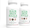 Wellgenix Purvana Juuksed, nahk ja küüned Vitamiin Softgels kõrge imendumise - Double Strength 2500mcg Biotin, VIT A & B (90 Count) 2 Pack