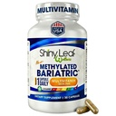 Shiny Leaf Bariatric Multivitamiini Ilma Raua - Vitamiinid Mao Bypass & Sleeve, 1 Daily Capsule W Vitamiin A, C, D, Biotin, Tsink, B12, K, Taimetoitlane, Soy-Free, GMP Cert., Valmistatud USAs (30 Ct.)