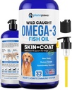 Omega 3 kalaõli koertele - parem kui lõheõli - koera kalaõli lisand, et vähendada levikut ja sügelust - toetab liigeseid, aju ja südame tervist - naha ja karva täiendus - vedel kalaõli