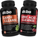 DR. BO Candi kusihappe puhastustoetus - Oregano & neerude taimsed toidulisandid naistele ja meestele - ekstra tugevus Uric Acid Flush Purge kapslid ja suukaudne kontrollProbiootiline kompleks Puhastaja