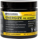 BODi Energize Pre Workout Powder - Beeta-Alanine, Quercetin & Low-Doosi Kofeiini valem täiustatud energia ja fookuse suurendamiseks, energia ja vastupidavuse täiendamiseks, sidrunimaitseline, 40 Servings