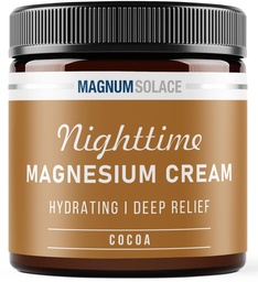 Magneesiumkreem - öine Magneesium Lotion - Rakenda jalgadele, tuharadele, kätele või rinnale - aktuaalne magneesiumkloriid - USA valmistatud ja ohutu lastele (Kakao)