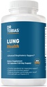 Dr Tobias Lung Health Supplement koos C-vitamiini, Butterbur, Quercetin & Bromelain, Advanced Lung Cleanse Detox valem bronhide ja hingamisteede, Non-GMO, 120 kapslit, 120 Servings