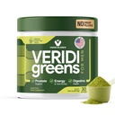 Veridi Greens for Men 40+ | Daily Superfood Greens Powder for Prostate Health, Hormone & Energy Support | Premium USA segu Spirulina, Saw Palmetto, Tsink & Ensüümid