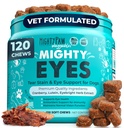 Mighty Paw Waggables Eyes (Made in USA) | Tear Stain Chews for Dogs. Vision and Tear Stain Support Supplements for Dogs. Lutein Supplement. Määrstab silmi, immuunsüsteemi tugi (120 Ct)