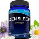 Zen Sleep | Non-Addictive Sleep Aid w/Adrenal Support Sisaldab magneesiumi ja orgaanilisi maitsetaimi; kummel, sidrunipalsam, kirelill, melatoniinita