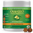 Ocu-GLO Cat & Dog Senior Supplement for Eye Support - Näritav Visioon Vitamiinid Toidulisandid suurtele ja väikestele lemmikloomadele Hooldus Luteiin, Omega-3 rasvhapped, Viinamarjaseemne ekstrakt ja antioksüdandid