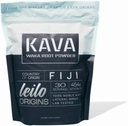 LEILO Kava pulber | Traditsiooniline õilis Waka Fidžilt | Kõik looduslikud juured stressi vähendamiseks ja lõõgastumise edendamiseks (1 lb | 30 serveerimist)