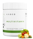 Kaged Multivitamiini Kapslid | Maitsestamata | Terve toit Orgaanilised Puu- ja Köögiviljad | Taimne Vegan Multivitamiin | C-, D-, E-, B12 | Meeste ja naiste toidulisandid | 30 Servingut