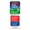 Safetussin DM köha ja rindkere ummistused, 8 oz, ootav lima leevendus, köha leevendus siirup, ohutu kõrge vererõhu ja diabeediga täiskasvanutele