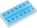 Ezy Dose Blue , valge 7- päevane pillide korraldaja 67375