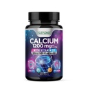 Kaltsium 1200 mg koos D3-vitamiiniga parimaks imendumiseks - täiustatud luude tugilisand, 1200 mg kaltsiumkarbonaati ja 1600 IU D-vitamiini3, aeglane vabanemine immuunsuse toetamiseks, lihtne neelata, 120 tabletti