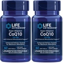 Life Extension Super Ubikinol CoQ10 koos tõhustatud mitokondriaalse toetuse, tugeva südame tervise ja rakuenergia tootmise toetusega, ultra-absorbeeritav, gluteenivaba, mitte-GMO, 100 mg, 60 pehmet geeli (pakk 2)