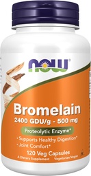 NOW Bromelain 500 mg, 120 Veg kapslid