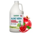 Maa kunst Puhas Aloe Vera mahl - Granaatõunamaitseline - Külmtöödeldud - Sisefilee mahevärsketest lehtedest Texas - Aid- 64 fl oz